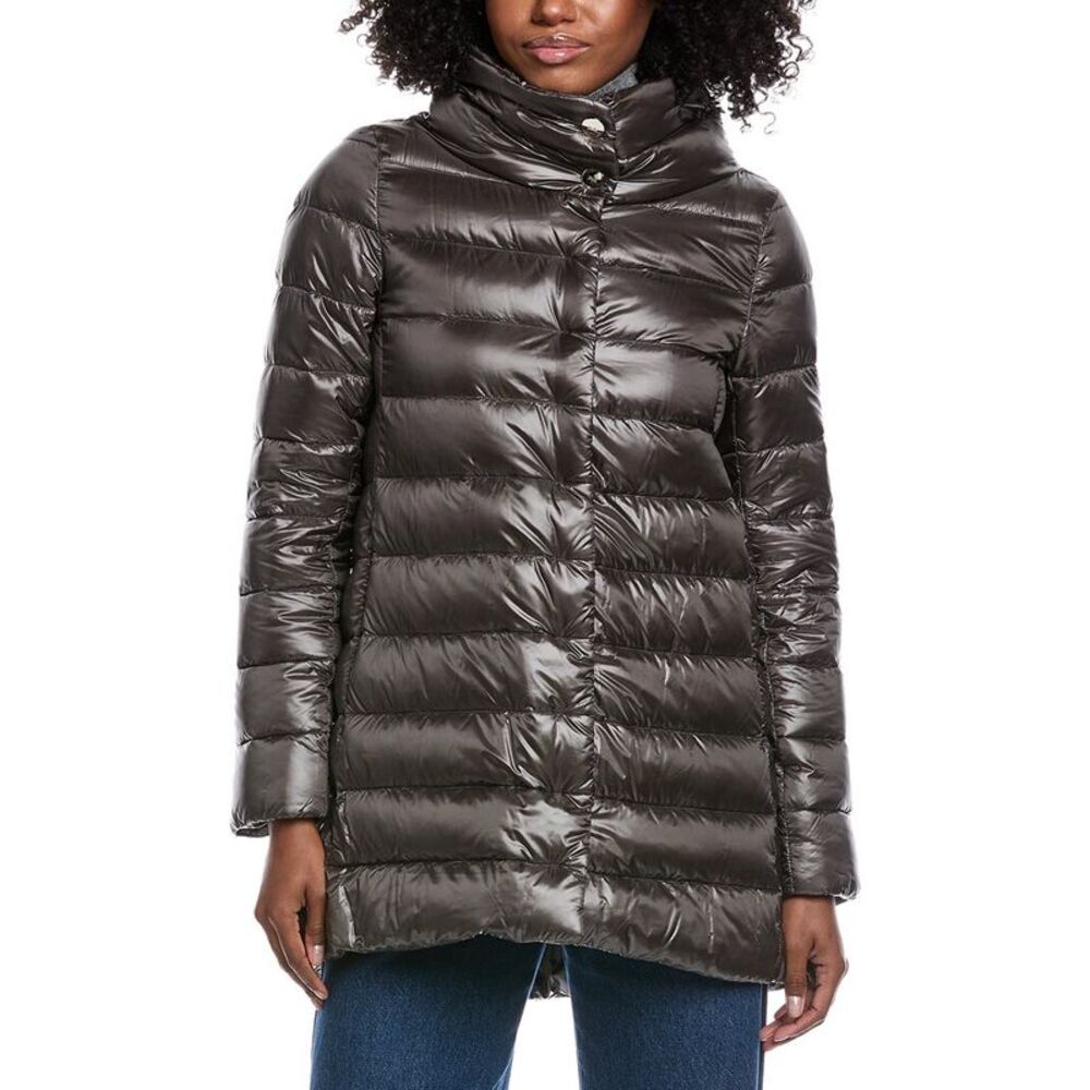 Herno Womens Medium Down Jacket, Brown NWT - image 1